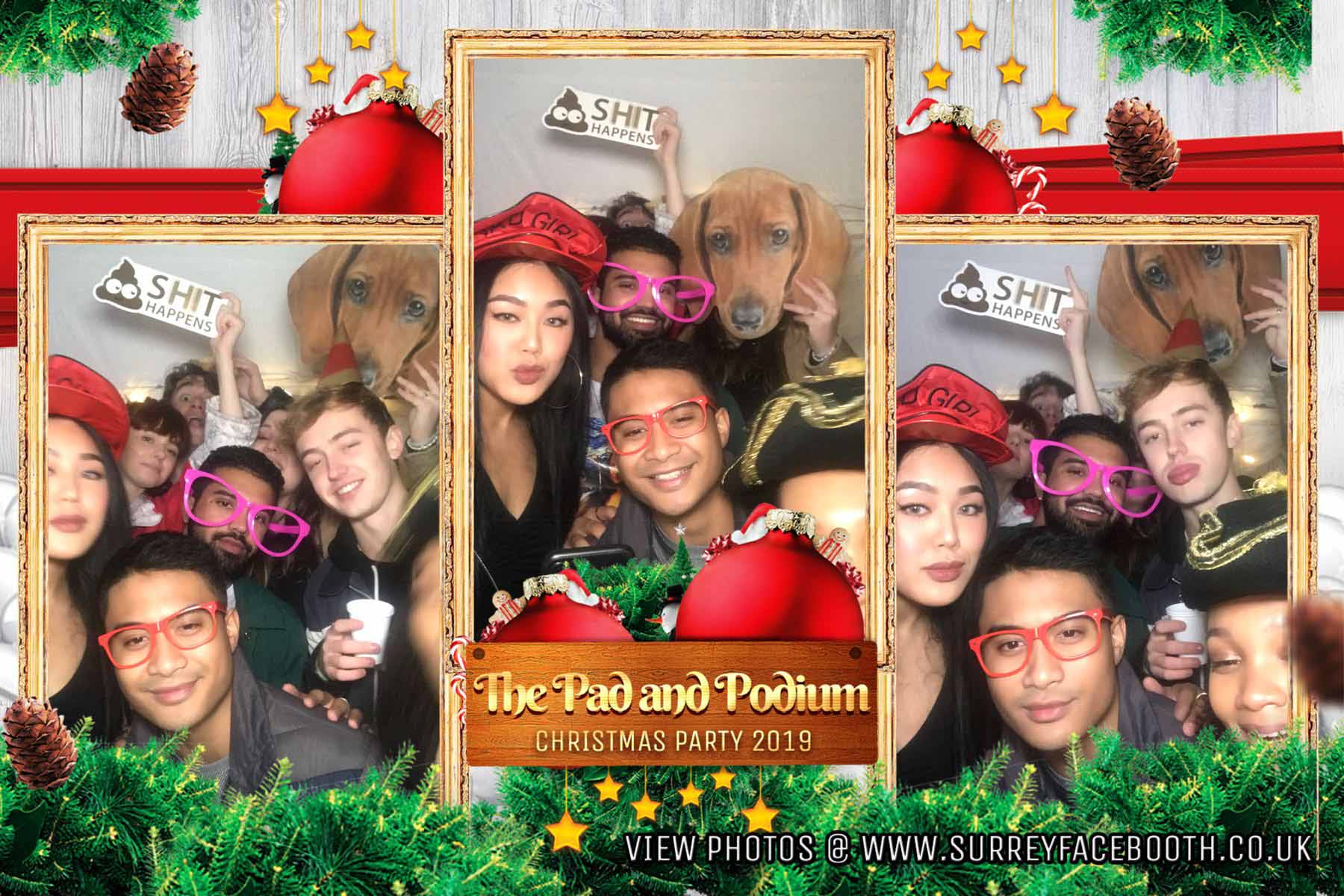 The Pad and Podium Christmas Party | View more photos from the event at galleries.surreyfacebooth.co.uk/u/Surrey-FaceBooth/The-Pad-and-Podium-Christmas-Party